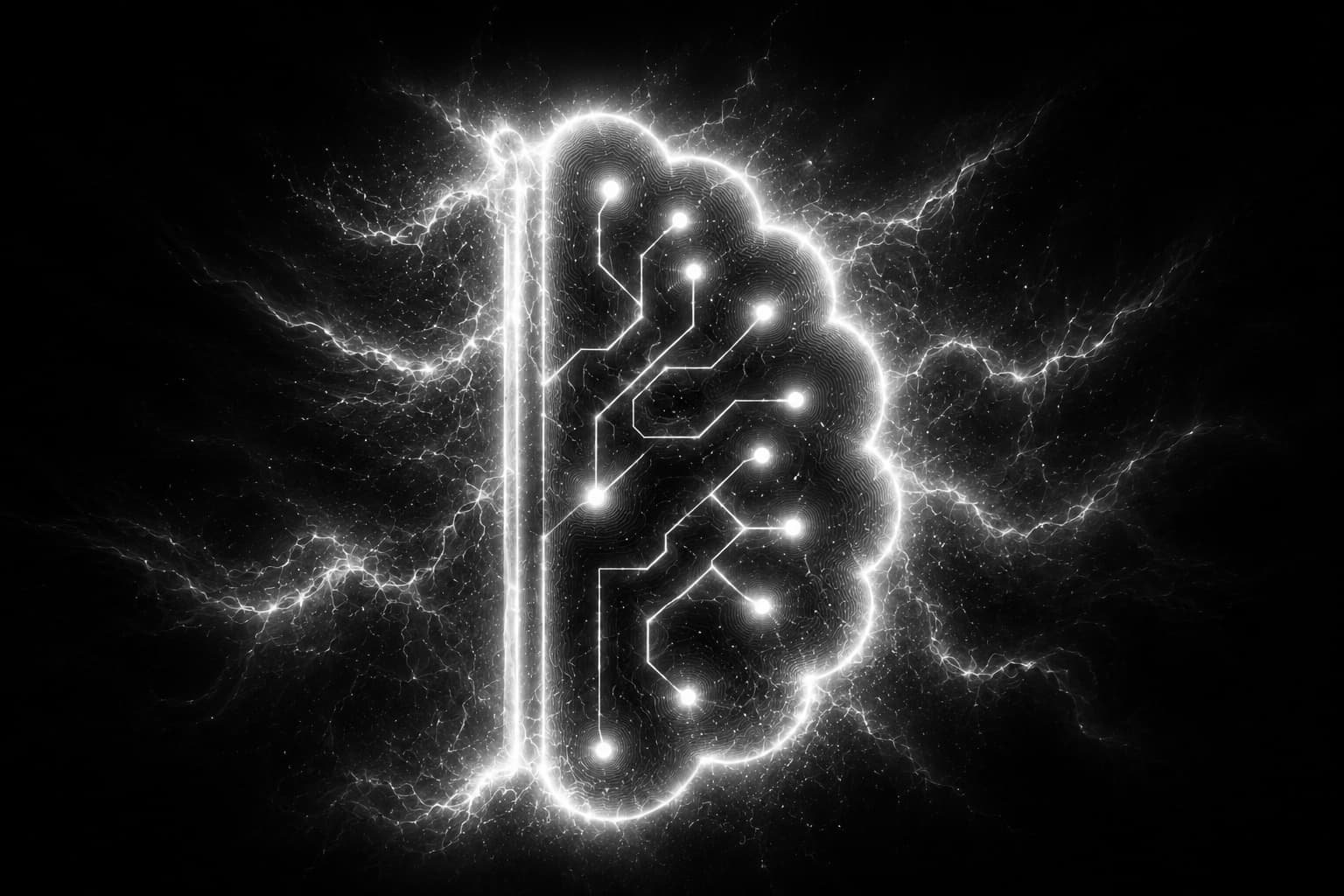 Brain with internal circuitry, representing the definition and documentation of a process
